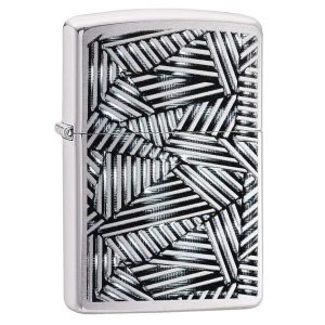 Zippo Line Grid Chrome Regular Windproof Lighter