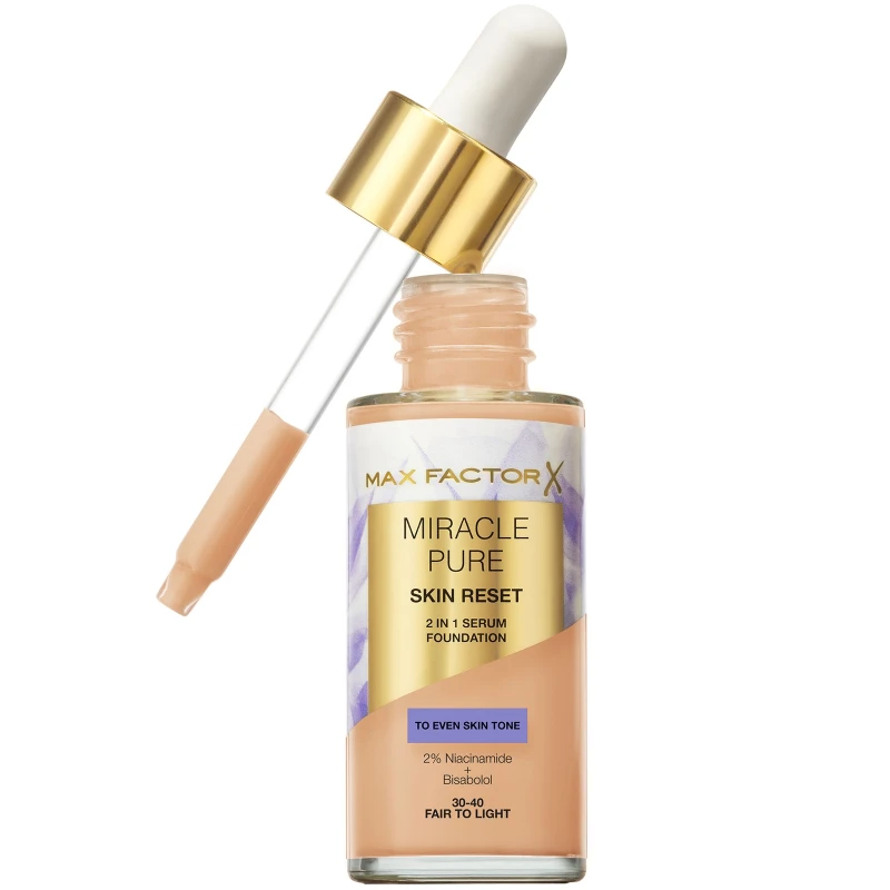 Image of Max Factor Miracle Pure Serum Foundation 02 Fair to Light 30ml