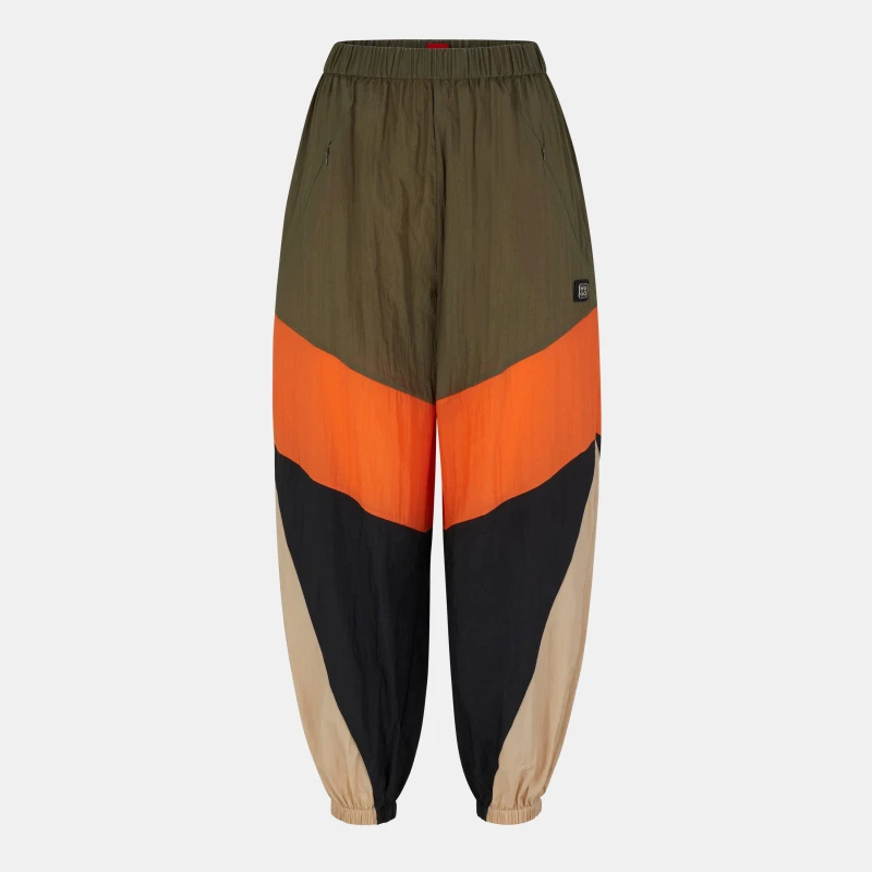 Image of Hugo Womens Hailka Straight Leg Trouser Dark Green female 6 (XS)