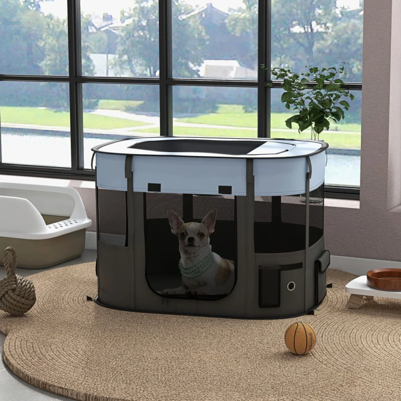 Image of PawHut Portable Dog Pen for Puppies, Rabbits, Kittens, Guinea Pigs m - Pawhut 5056725529161