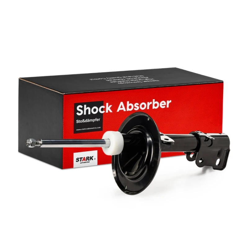 Image of STARK SKSA-0130209 Shock absorber Front Axle, Gas Pressure, Twin-Tube, Suspension Strut, Bottom Clamp Shock Absorber (854)