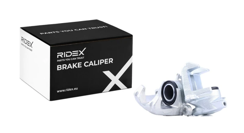 Image of RIDEX 78B1676 Brake caliper Rear Axle, without holder Cast Iron Brake Caliper (78)