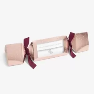Image of Christmas Cracker Merry Christmas Friend Silver 17.5cm Stretch Bracelet 6255