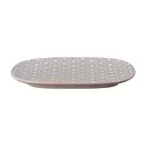 image of Impression Pink Hexagon Medium Oblong Platter