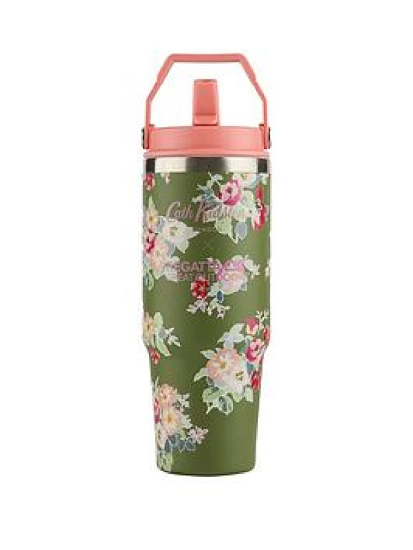 Image of Regatta Cath Kidston 0.9L Thermal Tumbler Travel Mugs One Size Khaki Archive Floral 41636192000