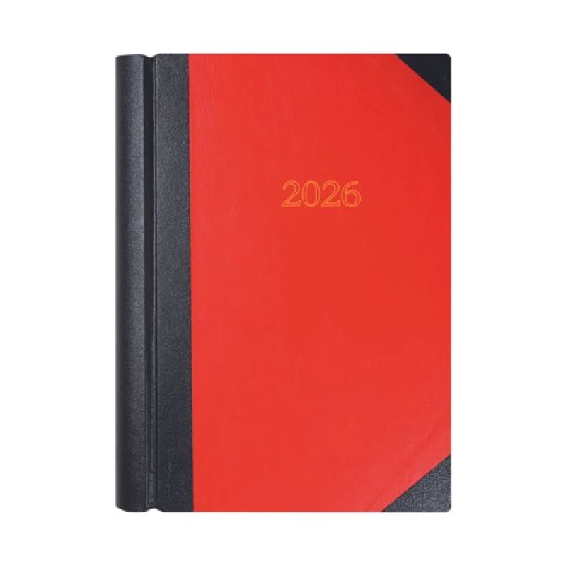 Image of Collins Desk Diary 2 Pages Per Day A4 Black/Red 2026 4226