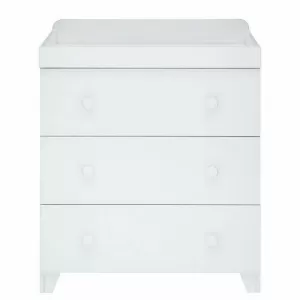 Image of Little Acorns Classic Milano Dresser & Changing Table - Light Grey