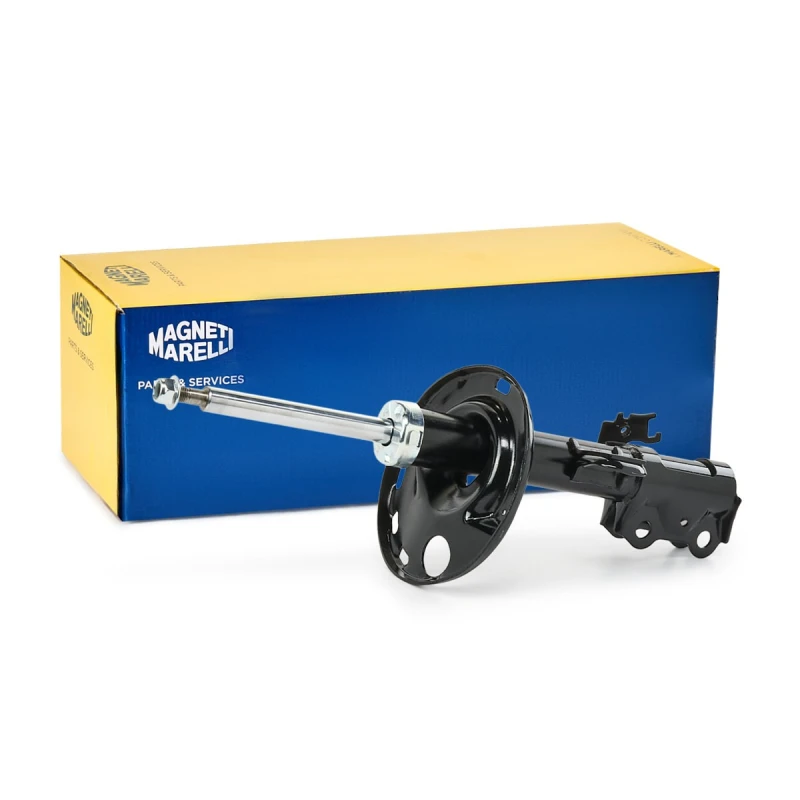 Image of MAGNETI MARELLI 355443070100 Shock absorber Front Axle Right, Gas Pressure, Twin-Tube, Suspension Strut, Top pin Shock Absorber (854)