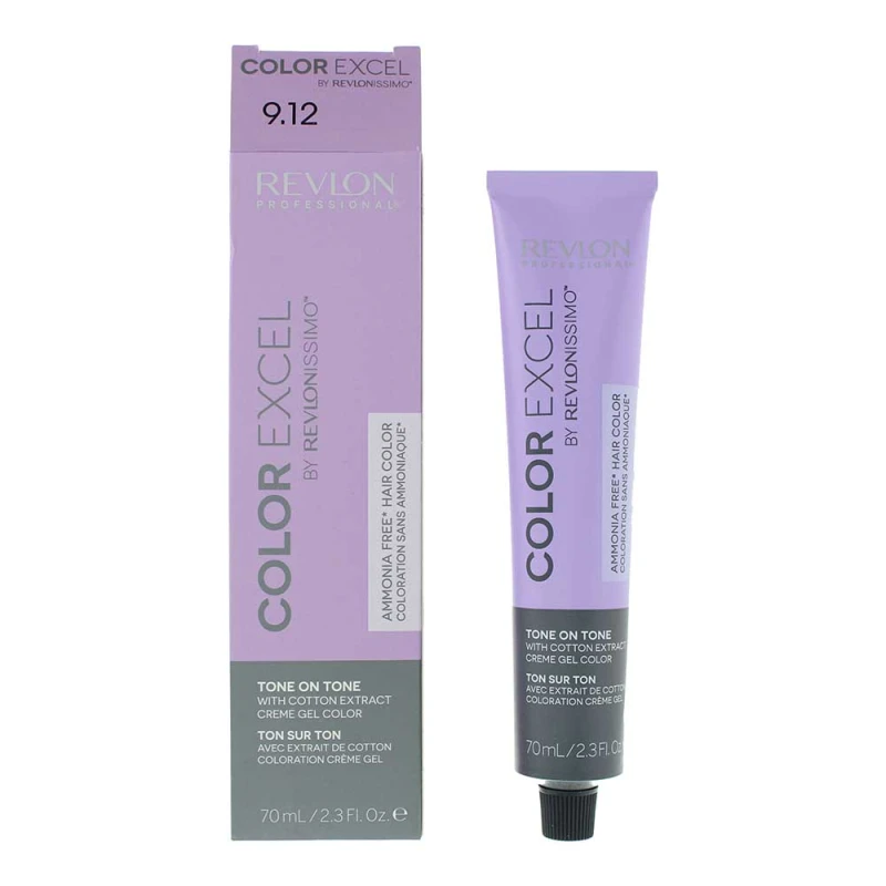 Image of Revlon Color Excel By Revlonissimo 9.12 Very Light Ash Iridescent Blonde Hair Colour 70ml