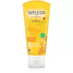 image of Weleda Baby and Child shampoo and shower gel for kids calendula 200ml