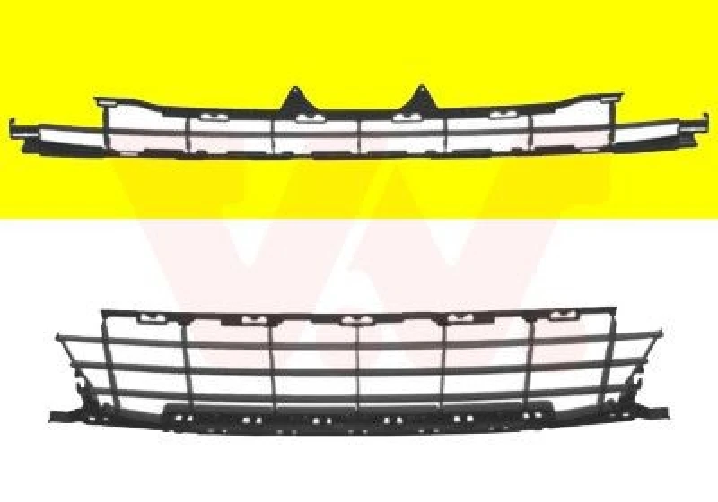 Image of VAN WEZEL Bumper grill VAN WEZEL 4029598