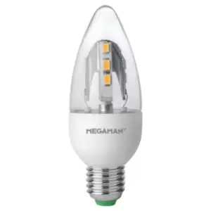 image of Megaman 5W LED ES E27 Candle Warm White Dimmable - 143282