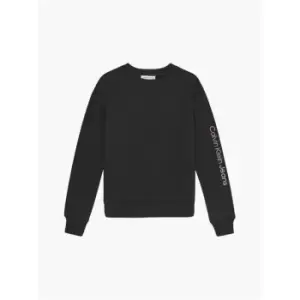 Image of Calvin Klein Jeans Gradient Institutional Crewneck - Black
