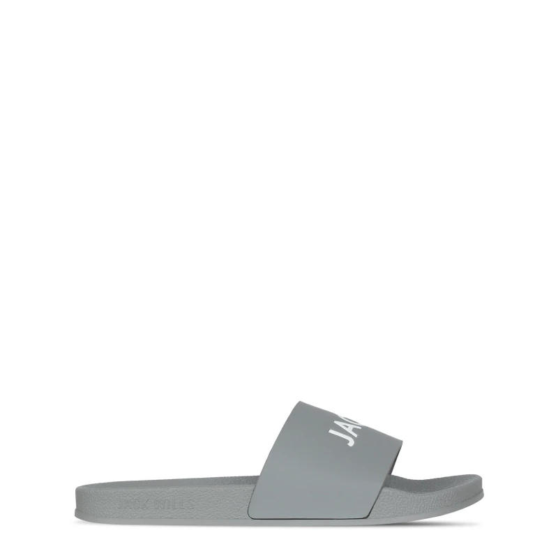 Image of Jack Wills Contrast Logo Slider - Grey Grey 8