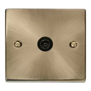 Image of Click Scolmore Deco 1 Gang Non-Isolated Co-Axial Socket - VPAB065BK