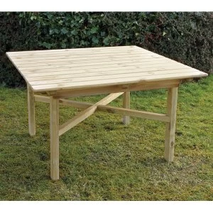 image of Zest4Leisure Wooden Abbey Square Table