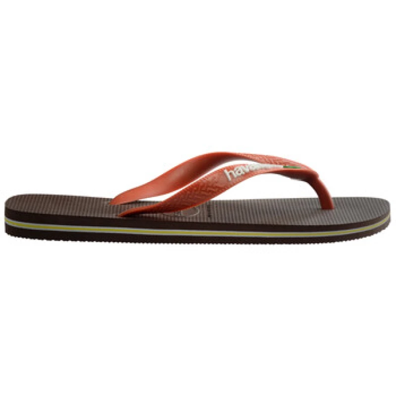 Image of Havaianas BRASIL LOGO womens Flip flops / Sandals (Shoes) in Brown