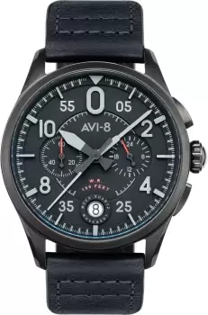 Image of AVI-8 Watch Spitfire Lock Chronograph Slate Black