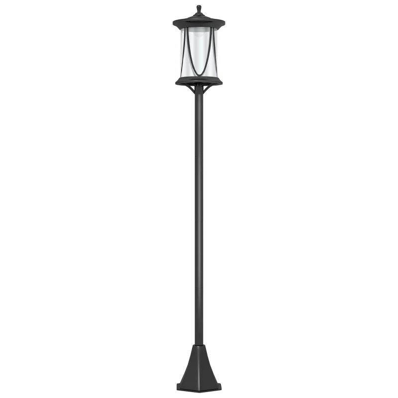 Image of Outsunny 1.3 M LED Outdoor Street Light - Waterproof IP44 - Cool White TJ Hughes Black 5061025078998