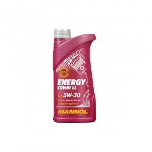Image of MANNOL 1L ENERGY COMBI LL ENGINE OIL 5W-30 Longlife 3 ACEA C3 504/507