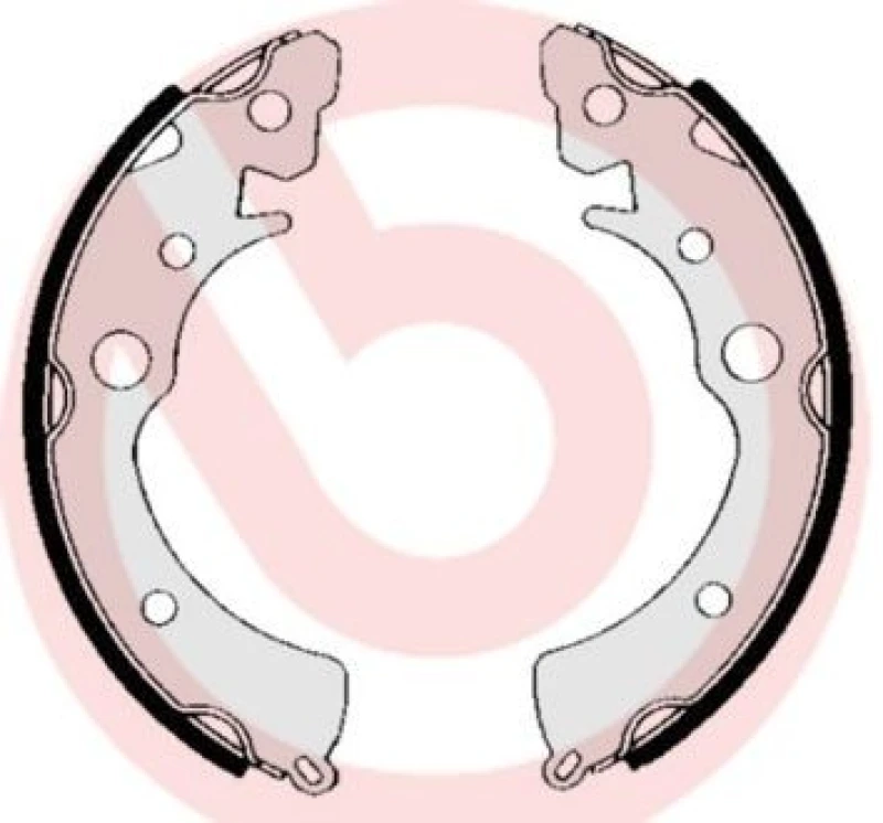 Image of BREMBO Brake Shoe Set BREMBO S 28 505