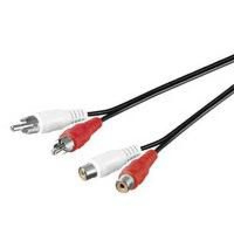 Image of Microconnect AUDCH2 audio cable 1.5 m 2 x RCA Black