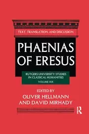 Image of Phaenias of Eresus Text Translation and Discussion