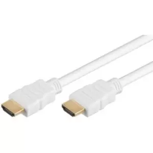 Image of Goobay HDMI 2.0 Cable with Ethernet - 15m - White