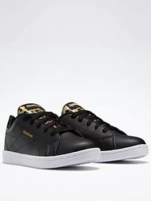 Image of Reebok Royal Complete Cln 2 Shoes, Black/Gold, Size 1 Older