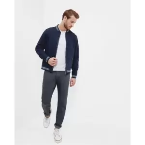 Image of Ted Baker Linen Bomber Jacket - Blue