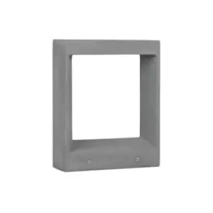 Image of Bay Outdoor Pedestal Light Grey Cement Glass LED 8W 380Lm 3000K IP65 - Merano