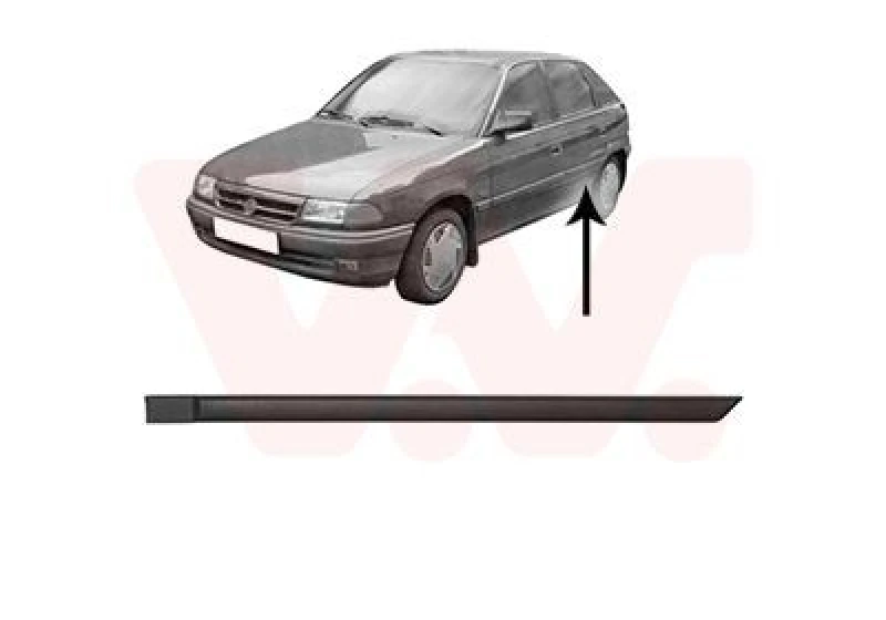Image of VAN WEZEL Door moulding trim VAN WEZEL 3734425