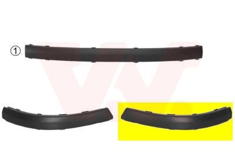 Image of VAN WEZEL Bumper cover VAN WEZEL 1828554