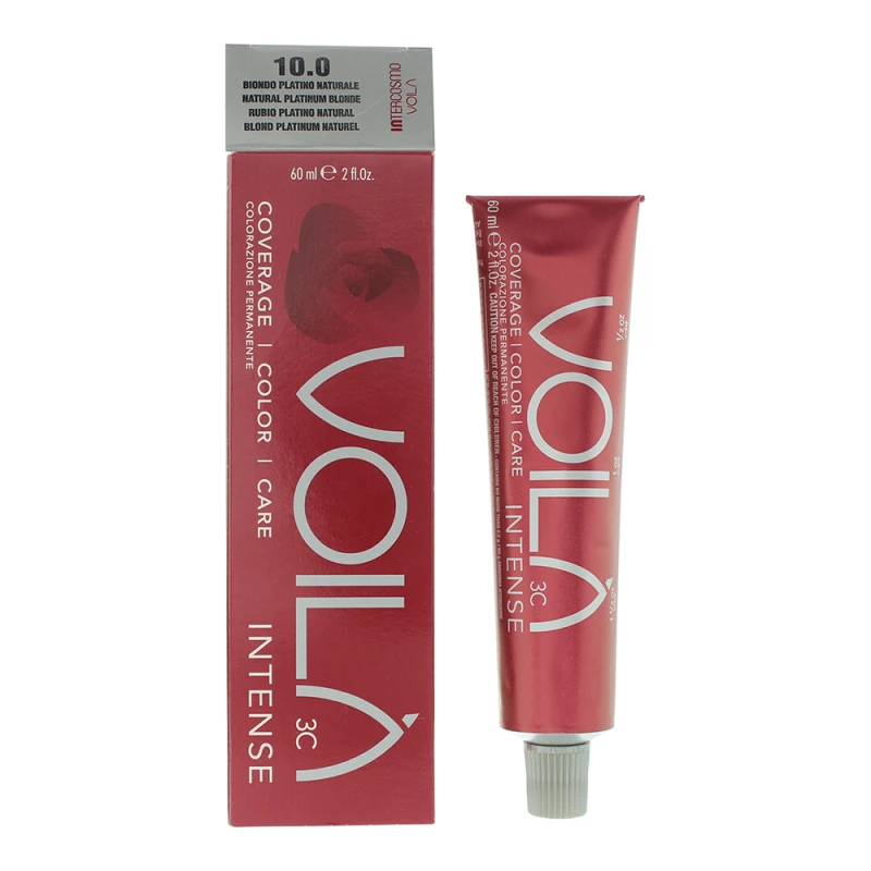 Image of Intercosmo Voila 3c Intense 10.0 Natural Platinum Blonde Hair Colour 60ml