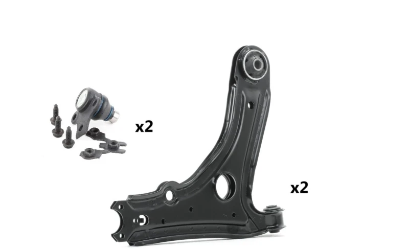 Image of RIDEX 772S1279 Control arm repair kit with ball joint, Front Axle Left, Control Arm Suspension Kit (772)