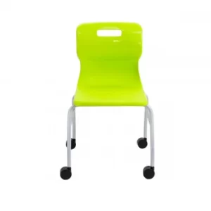 image of TC Office Titan Move 4 Leg Chair with Castors, Lime