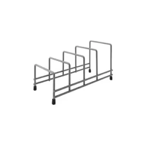 Delfinware Wireware Grey Plate Storage Rack