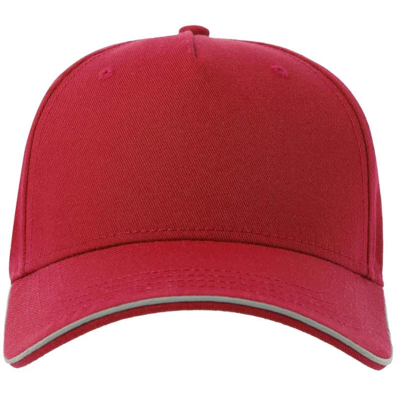 Image of Atlantis Atlantis Men Reflective 5 Panel Baseball Cap in Red Red One Size Male 5063527151445