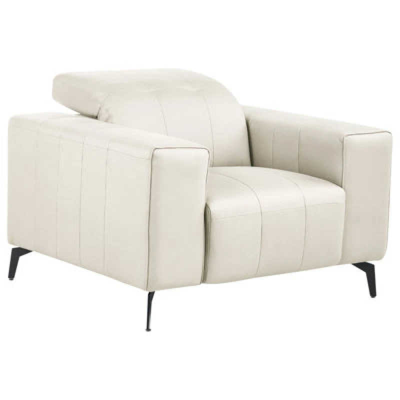 Image of Beliani Armchair Ommel Faux Leather Light Beige