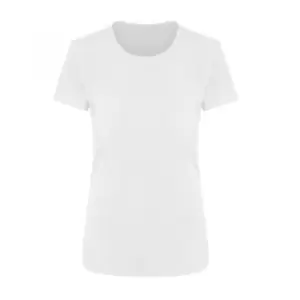 Image of Ecologie Womens/Ladies Ambaro Recycled Sports T-Shirt (L) (Arctic White)
