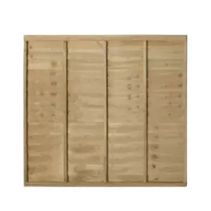 image of Premier Overlap Lap Pressure Treated 5ft Fence Panel (W)1.83M (H)1.52M, Pack Of 3