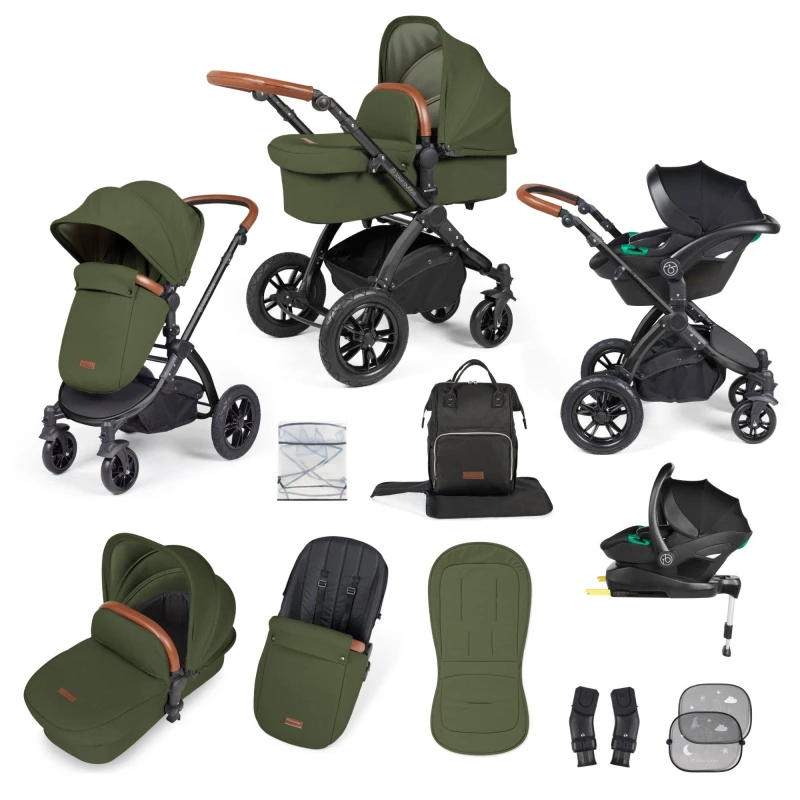 Image of Ickle Bubba Stomp Luxe All-in-One I-Size Travel System - Neutral Neutral One Size