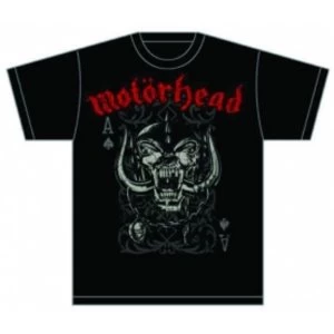 image of Motorhead Playing Card Mens T Shirt: Large