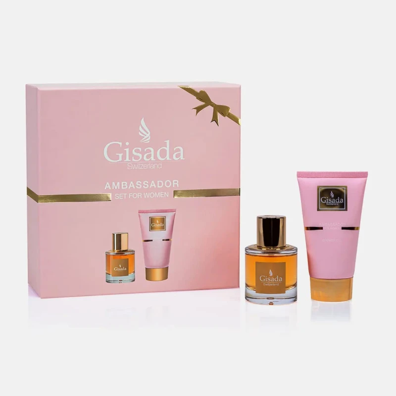 Image of Gisada Ambassador Women Gift Set 50ml Eau de Parfum + 100ml Shower Gel