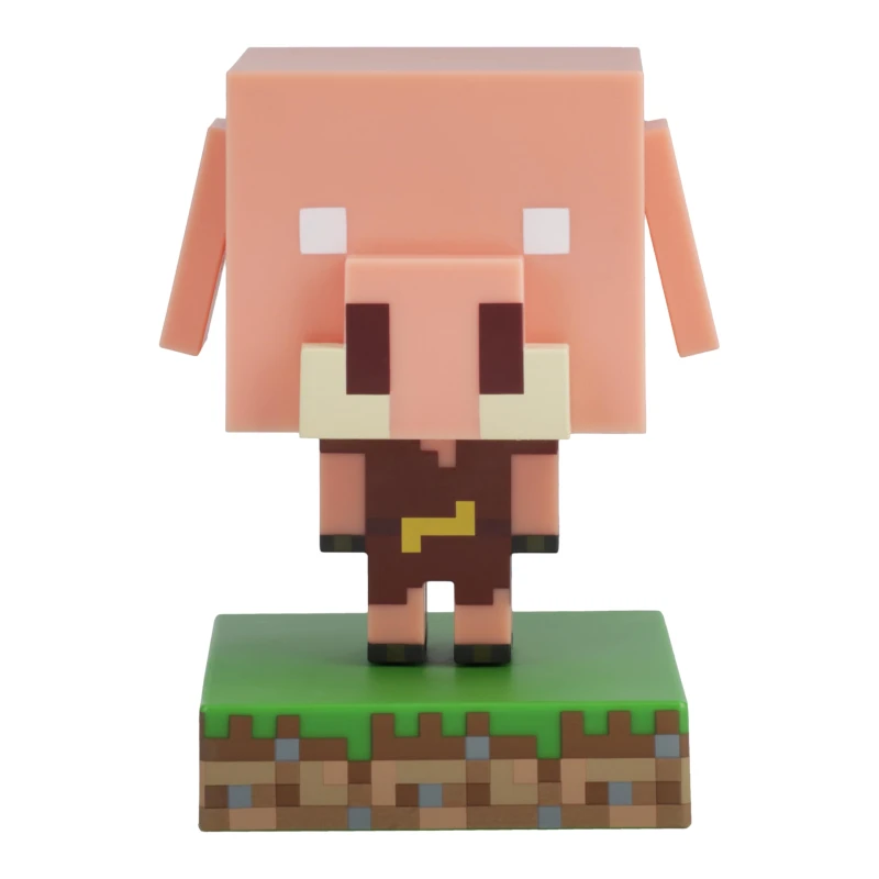 Image of Paladone Minecraft Piglin Mini Icon Light Officially Licensed LED Lamp for Kids Bedrooms Gaming Rooms and Home Decor Battery Powered Collectible