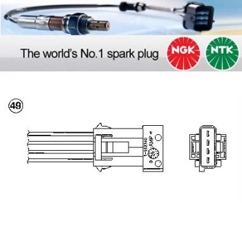 Image of 1x NGK NTK Oxygen O2 Lambda Sensor OZA527-E15 OZA527E15 (0298)