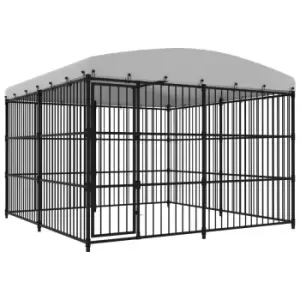 image of Vidaxl Outdoor Dog Kennel With Roof 300X300X210 Cm