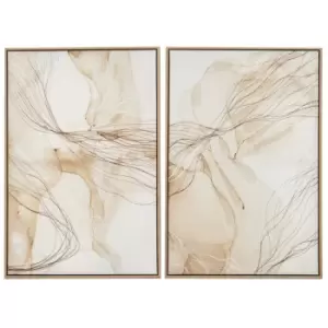 Image of Olivia's Set of 2 Abbey Scribble Design Wall Art