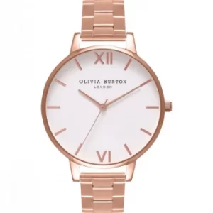 Image of White Dial Rose Gold Bracelet Watch