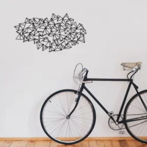 Image of Geometry 4 Black Decorative Metal Wall Accessory